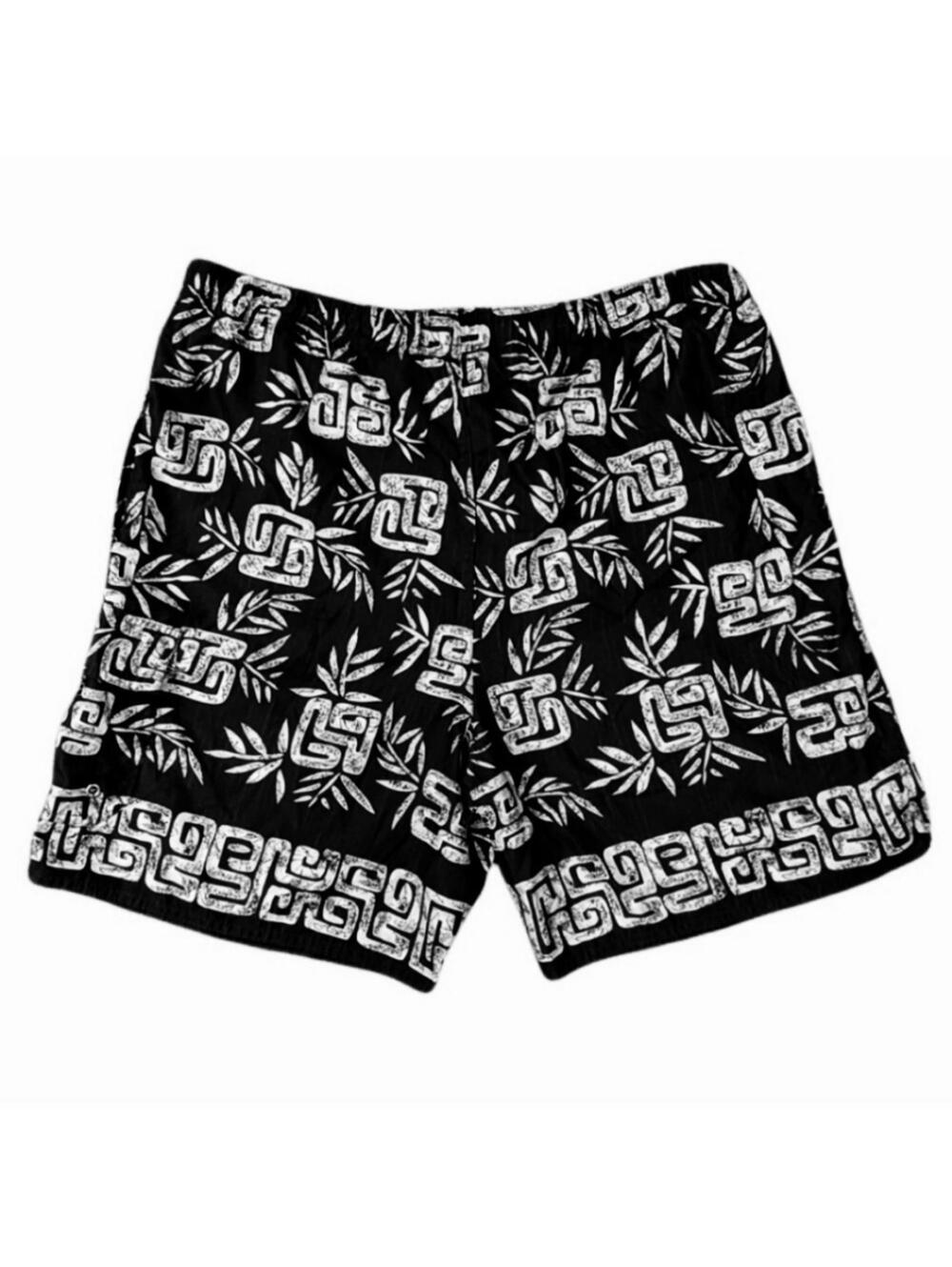 VTG NATURAL LIFE Black and White Swim Trunks - Fits like XXL or 3XL 46" Waist